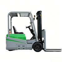 Chariot élévateur à fourche électrique 1,5T, levage 3m, design compact pour magasin
