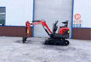 Mini-excavatrice sur roues KATOCASE 1 tonne, moteur Koop, couple élevé, couleur rubis, capacité de la benne de 0,02 m³, <span class=keywords><strong>7000</strong></span> W, garantie 1 an, livraison gratuite - Product Image 4