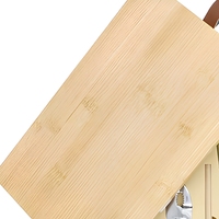 Kit d'outils ménagers en bambou, ensemble de réparation portable avec marteau, pinces, clé, mètre à ruban, porte-embouts, étui