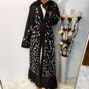 1711# Fashion Open Abaya for Women Muslim Dubai Designs Eid Ramadan Modest Kimono Wholesale Abaya - Product Image 4