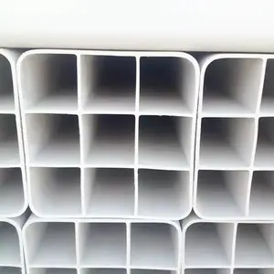 Tuyau de grille en PVC perforé, conduit d'alimentation de communication à neuf trous, tuyau carré en PVC