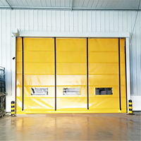 Système de rideaux pliables à grande vitesse en PVC à économie d'énergie pour zone de stockage à température contrôlée