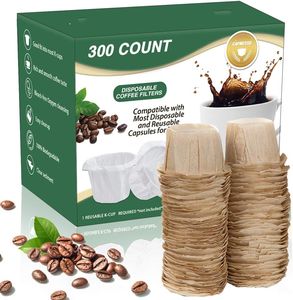 Filtros de Papel Desechables para Café, Repuesto de Filtro Kerig Compatible con Cápsulas Reutilizables de una Sola Dosis para Cafetera Keurig - Product Image 1