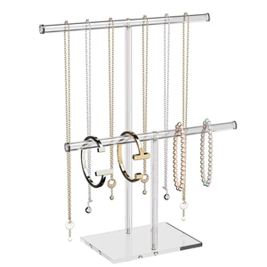 Acrylic đồ trang sức vòng cổ tổ chức chủ cho phụ nữ, Vòng Đeo Tay hiển thị đứng cho các nhà cung cấp, rõ ràng lưu trữ móc áo cho vòng cổ nhỏ - Product Image 1