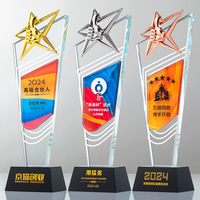 Trofeo de Cristal Personalizado al por Mayor, Placa de Reconocimiento en Forma de Copa de Vidrio para Fútbol, Soccer y Voleibol con Diseño en Blanco