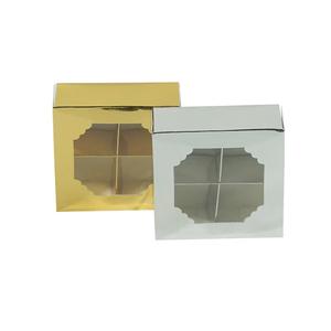 <span class=keywords><strong>Mini</strong></span> boîte cadeau en carton rigide recyclable à 4 compartiments pour chocolat, bonbons, macarons, cadre photo et emballage de bougies - Product Image 5