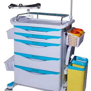 Shilleva Mobile Nursing Cart 780x475x1000mm <b>Plastic</b> Multi Functional Hospital <b>Trolley</b> - Product Image 2
