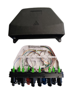 Terminal de Acceso de Fibra Óptica Preterminado FTTH, 10 Fibras SC APC IP68, Caja de Terminales de Fibra Óptica para Exteriores con Divisor PLC 1x8