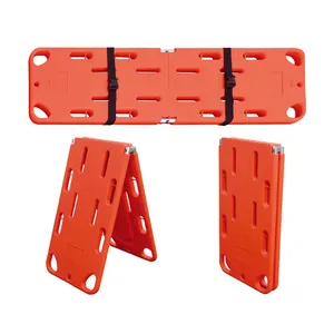 Wholesale Manufacturer Medical Emergency Lifeguard HDPE 2 Folding Spine Board with Straps