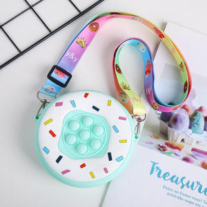 Enfant en bas âge sac à bandoulière enfants beignet épaule sac à dos <span class=keywords><strong>Pop</strong></span> beignet sac à main Mini porte-monnaie pour petite fille - Product Image 6