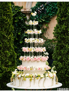 Torre di Champagne a 7 Piani in Acrilico Trasparente e Espositore Multifunzionale per Decorazioni di Matrimoni e Feste, Progettato da Gaojian - Product Image 3