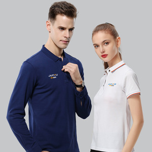Chemises Polo Junyu en Coton Respirant, Uniformes de Travail pour Événements d'Entreprise, Vêtements d'Été - Product Image 1