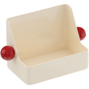 Cosmetic Storage Box Wall Mounted Plastic Makeup Organizer Bathroom Shelf Desktop Skincare Holder Red White - Product Image 5