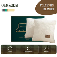 Housses de coussin en polaire sherpa double face personnalisées OEM ODM pour canapé, lit, fauteuil, douces, chaudes et moelleuses