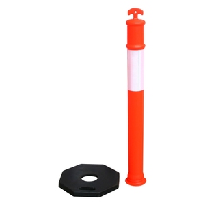 T-<span class=keywords><strong>top</strong></span> PE Base de goma de plástico Extraíble Reflectante Flexible Delineador de tráfico vial Poste de advertencia - Product Image 6