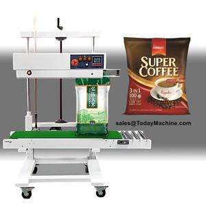 Bantlı Yatay Katı Mürekkep Kodlamalı Sürekli Alüminyum Folyo Isı Plastik Poşet Kapatma Makinesi - Product Image 6