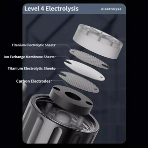 ขวดผลิตน้ำไฮโดรเจน 1500 มล. เทคโนโลยี SPE PEM ป้องกันการรั่วซึม ขวดน้ำสำหรับเล่นกีฬา ใช้พลังงานจากแบตเตอรี่ สำหรับใช้กลางแจ้งและในบ้าน - Product Image 3