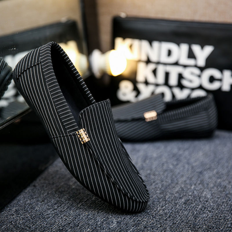 New design factory wholesale custom casual fashion lazy person breathable cloth soft sole for men canvas shoes
