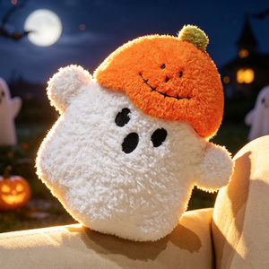 Peluche Fantasma Zucca Carino, <span class=keywords><strong>Due</strong></span> Misure, Tessuto Morbido e Soffice, Perfetto per Decorazioni di Halloween, Regalo per Bambini e Fan - Product Image 3