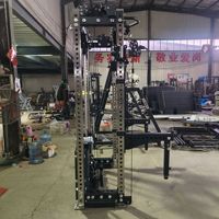 Entrenador de doble función comercial-Máquina de cable de fila baja y extraíble Lat con pilas de peso seleccionadas para entrenamientos de cuerpo completo