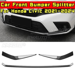 Kit carrosserie pour Honda Civic 11e génération 2021-2024, séparateur de pare-chocs avant Honda Civic, style carbone, diffuseur, accessoires de voiture - Product Image 1