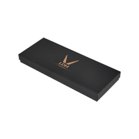 Boîte à ciseaux à cheveux en carton dur, boîte de Collection personnalisée avec mousse Eva, noir mat, vente en gros, 9 pièces