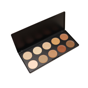 Tùy chỉnh chất lượng cao <span class=keywords><strong>10</strong></span> màu bảo hiểm đầy đủ không thấm nước che khuyết điểm <span class=keywords><strong>Palette</strong></span> bán buôn nhãn hiệu riêng trang điểm đường viền che khuyết điểm <span class=keywords><strong>Palette</strong></span> - Product Image 2