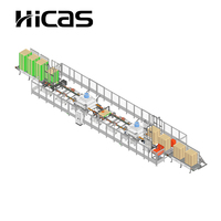 Línea de Pintura Automática para Palés de Madera HICAS SF1000PPS, Pulverización de Doble Cara para Palés EUR, 5-6 Palés/Min para PLC