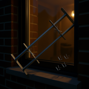 Grille de sécurité réglable 39,4-59,1 pouces en acier, design industriel pour la sécurité des fenêtres et des portes - Product Image 2