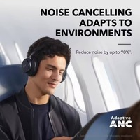 Casque à réduction de bruit active Soundcore by Anker Space One, réduction de bruit 2 fois plus puissante, 40H d'autonomie ANC, contrôle par application