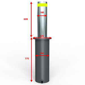 ระบบควบคุมการเข้าออกด้วยแท่นกั้นถนนไฮดรอลิกอัตโนมัติ รูปแบบการ์ตูน - Product Image 1