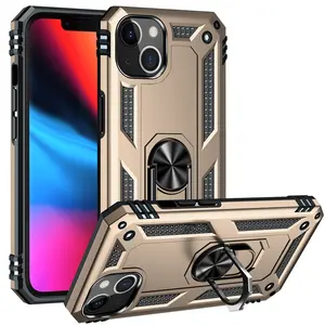 Free Rotation Metal Kickstand Phone Case 2 In 1 Phone Cover For Iphone 13/Pro