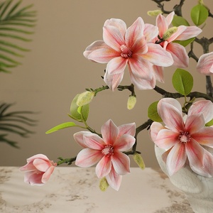 Fiore di Magnolia Artificiale in Seta Yulan, Effetto Realistico, per Decorazione Casa e Tavola, Fiore di Magnolia Finto in Vendita - Product Image 4