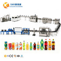 Ligne de production d'embouteillage de boissons gazeuses 3-en-1 de 500 ml, entièrement automatique, clé en main, 8000 BPH, pour une efficacité repensée