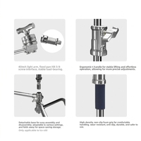 LCS-S50 Magic Leg C-stand Crossbar Photography Top Fill-light Telescoping Boom Stainless Steel 10kg+ Load Capacity