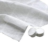 Portable Outdoor Travel Camping Non-Woven Plaid Round Disposable Soft Durable Compressed Hotel Use Towel