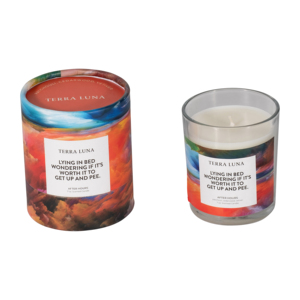Candela Profumata Terra Luna After Hours 7 Oz Patchouli Legno di Cedro Vetiver Decorativa per Uso Interno ed Esterno - Product Image 1