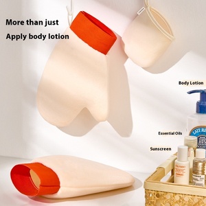 Gants applicateurs de bronzage auto-bronzant en velours tendance, pour une application rapide de lotion, doux et confortables, outil indispensable pour les personnes pressées, avec toucher floqué - Product Image 4