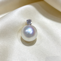 Pendentif de luxe en perle unique, collier Diana en perle, bijoux de mariée personnalisés en métal précieux