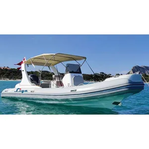 Liya hypalon الضلع 660 خارجي قارب قابل للنفخ ribboat الصينية يخت