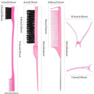 2025 per la cura dei capelli del cuoio capelluto massaggiatore salone di bellezza Hair Styling Set di <span class=keywords><strong>12</strong></span> spazzola per capelli districante con elabargive per le donne - Product Image 5