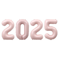 Ballons Number 2025 en aluminium pour la décoration de la maison et du bureau du Nouvel An, fournitures d'anniversaire, 16 pouces, 2025