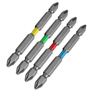 Embouts de tournevis double face DE PH2 65/100/150MM, embout de tournevis en acier S2, tige hexagonale, embout de puissance avec manchon coloré - Product Image 3