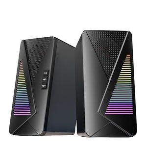Altavoz RGB portátil USB <span class=keywords><strong>2</strong></span>,0 Altavoces para juegos de computadora para PC Escritorio Multimedia Altavoz de diente azul con cable - Product Image 1