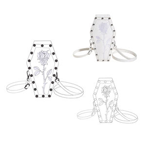 Nouveau sac personnalisé Lovely <span class=keywords><strong>Ita</strong></span> sacs à dos en forme de cercueil sac à main en cuir pu <span class=keywords><strong>rose</strong></span> blanc pur pour la décoration de mode - Product Image 1