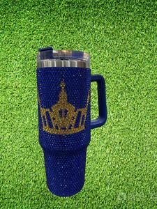 <span class=keywords><strong>3</strong></span> Couleurs 40oz Bling Rhinestone <span class=keywords><strong>Crown</strong></span> Queen Cups Sparkles <span class=keywords><strong>Crown</strong></span> Rhinestone Tumblers avec poignée - Product Image 2