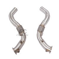 Sistema de Escape de Acero Inoxidable OEM, Tubo de Escape de Alto Rendimiento para BMW F85 X5M S63 4.4T, Mejora de Sonido y Potencia
