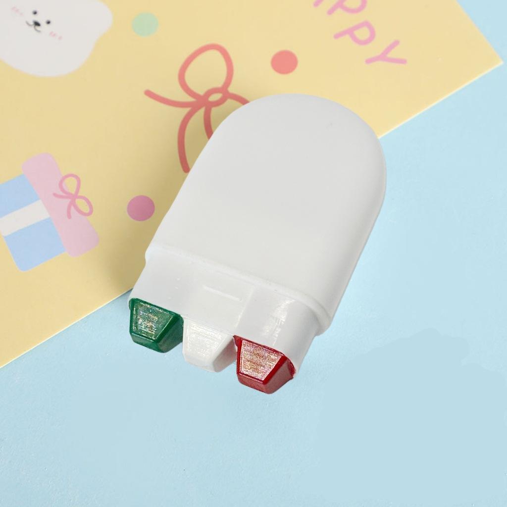 3 color green white red