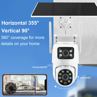 Kamera WiFi Tuya Keamanan Rumah Pintar Sensor CMOS Nirkabel Tenaga Surya Baterai 4G Pelacakan Gerakan Manusia Tahan Air Audio 2 Arah