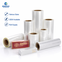Film d'emballage BOPP transparent de qualité industrielle pour l'emballage automatique de boîtes de cigarettes, de savons, de cosmétiques et de cadeaux